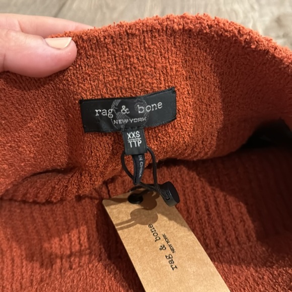 Rag & Bone Sunny Shorts in Paprika. - Picture 6 of 7